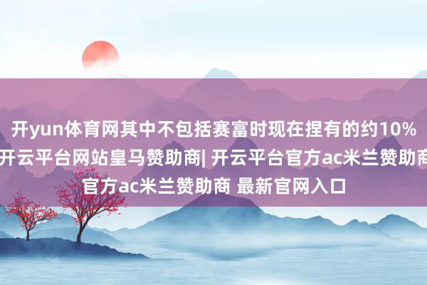 开yun体育网其中不包括赛富时现在捏有的约10%畅通股的价值-开云平台网站皇马赞助商| 开云平台官方ac米兰赞助商 最新官网入口