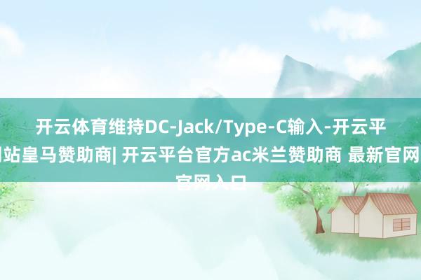 开云体育维持DC-Jack/Type-C输入-开云平台网站皇马赞助商| 开云平台官方ac米兰赞助商 最新官网入口