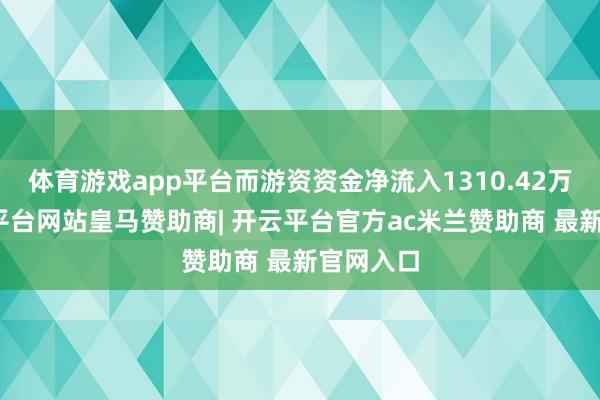 体育游戏app平台而游资资金净流入1310.42万元-开云平台网站皇马赞助商| 开云平台官方ac米兰赞助商 最新官网入口